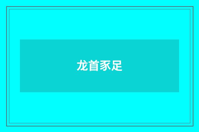 龙首豕足