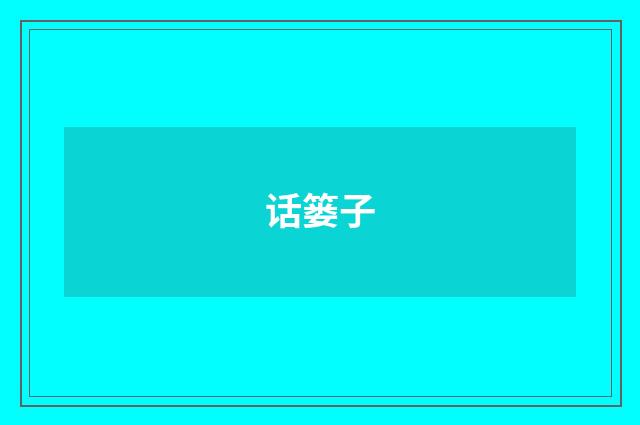话篓子