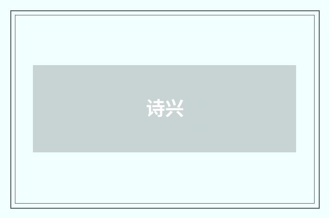 诗兴