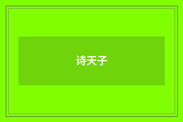诗天子