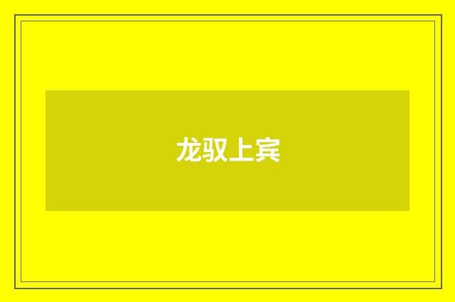 龙驭上宾