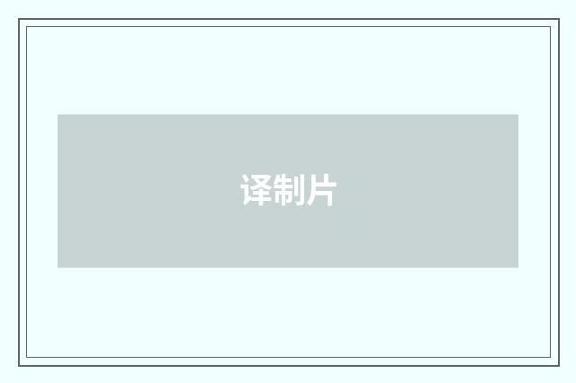 译制片