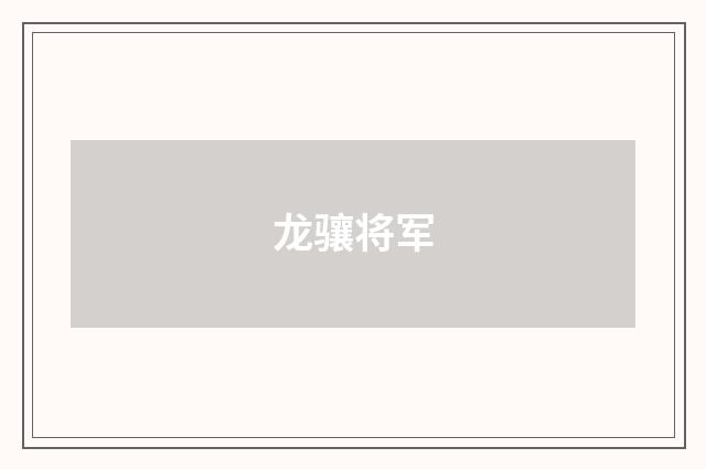 龙骧将军