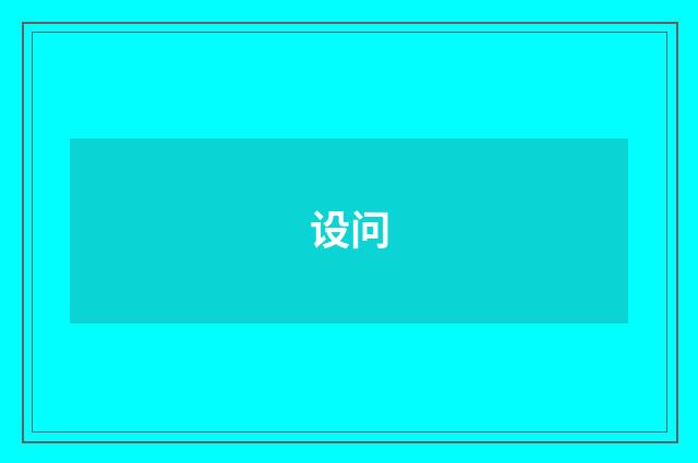 设问