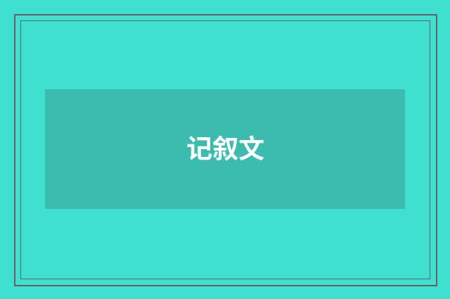 记叙文