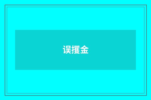 误攫金