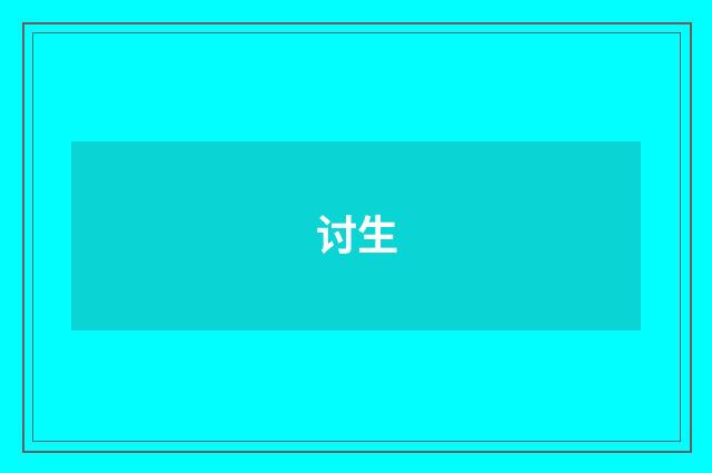 讨生