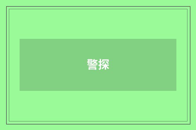 警探