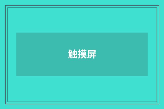 触摸屏
