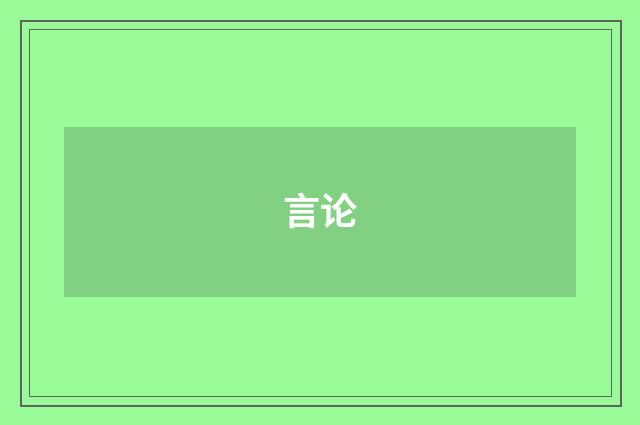 言论