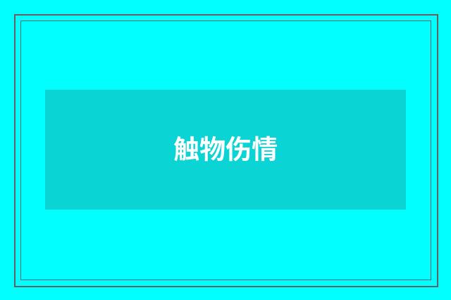 触物伤情