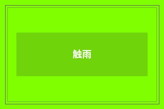 触雨