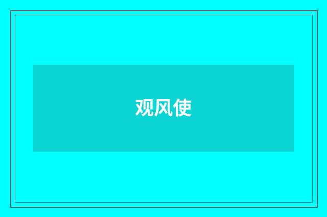 观风使