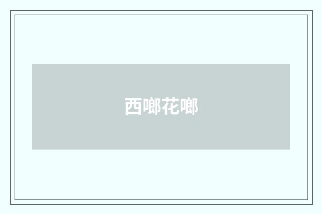 西啷花啷