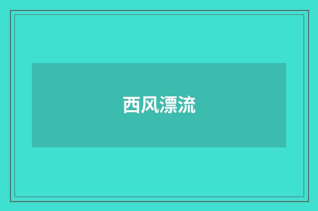 西风漂流