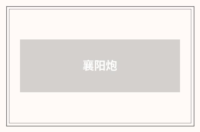 襄阳炮