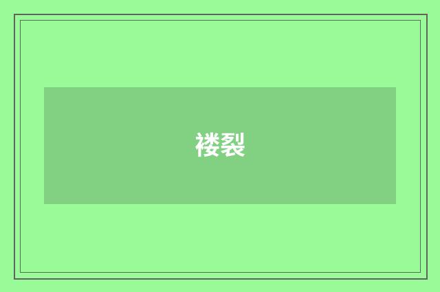 褛裂