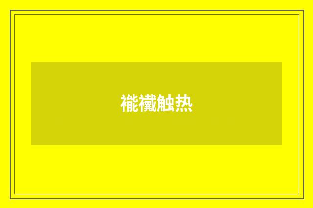 褦襶触热