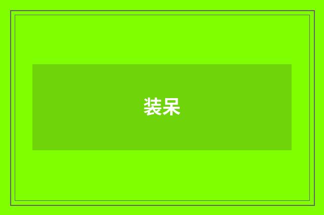 装呆