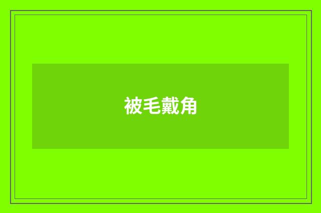 被毛戴角