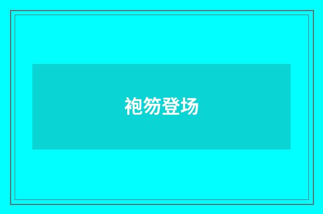 袍笏登场