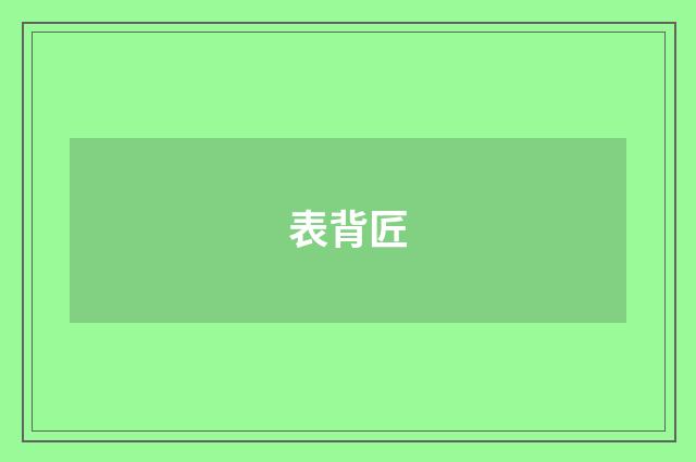 表背匠