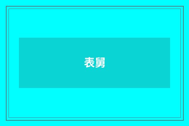表舅
