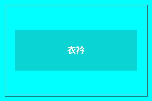 衣衿