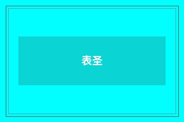 表圣