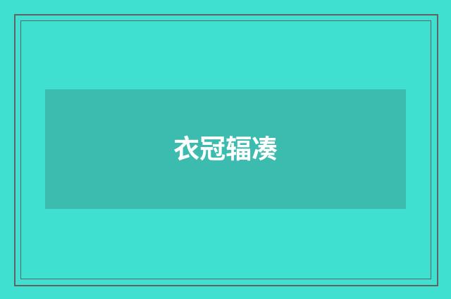 衣冠辐凑