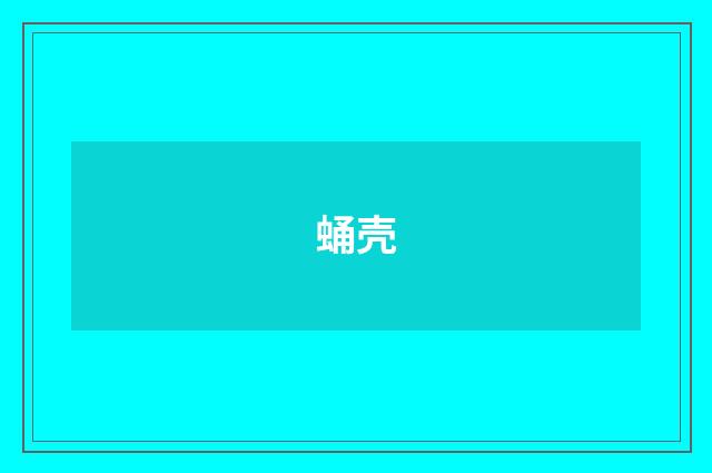 蛹壳