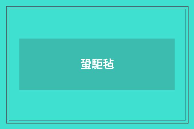蛩駏毡