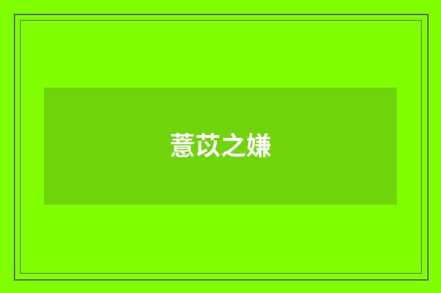 薏苡之嫌