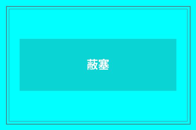蔽塞