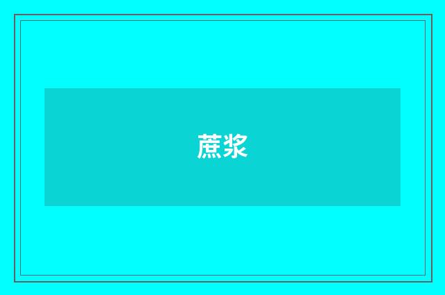 蔗浆