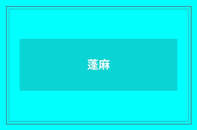 蓬麻
