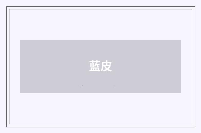 蓝皮