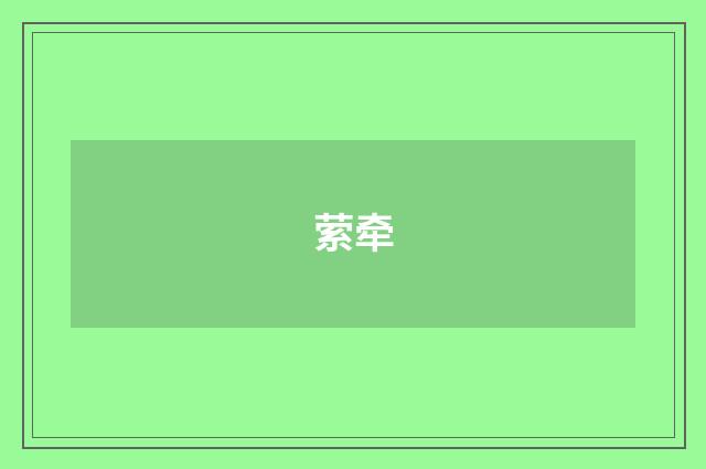 萦牵