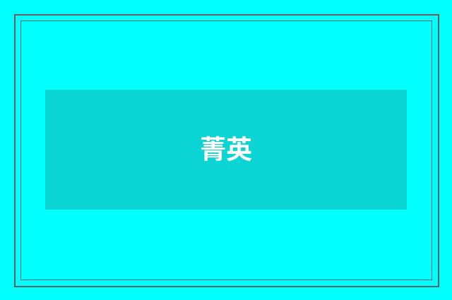 菁英