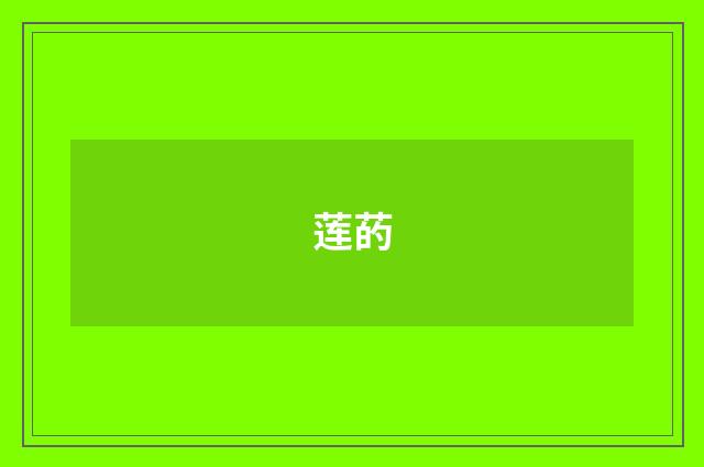 莲菂