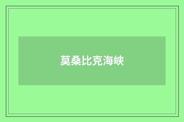 莫桑比克海峡