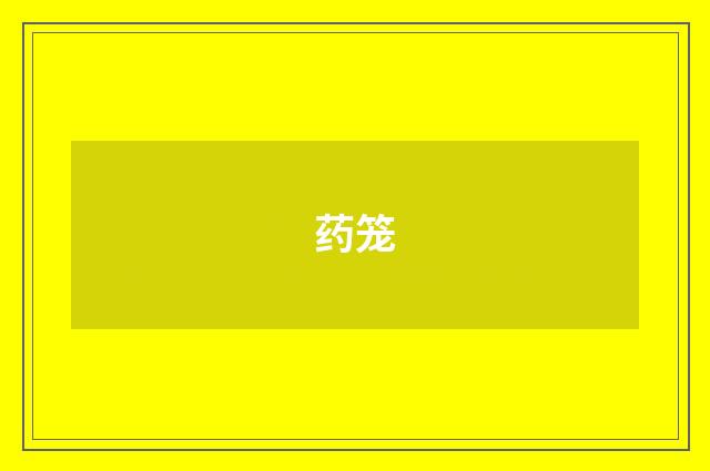 药笼