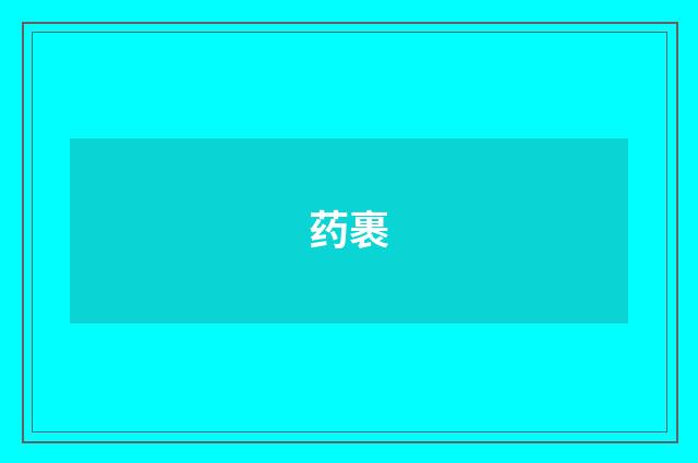 药裹