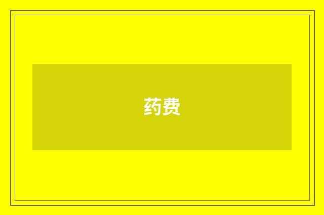 药费
