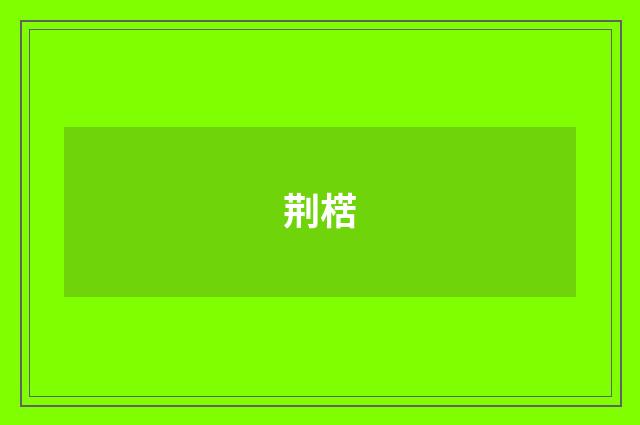荆楛