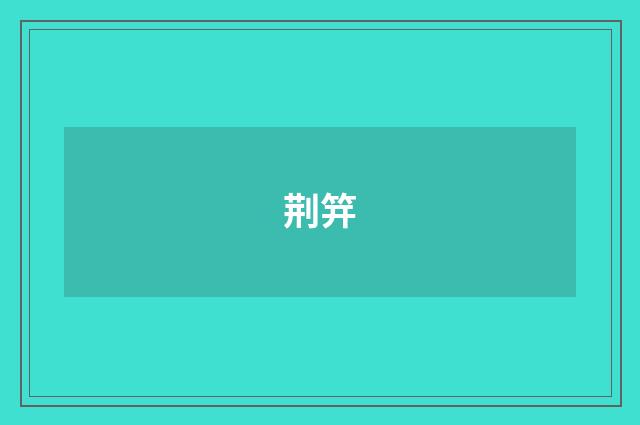 荆笄