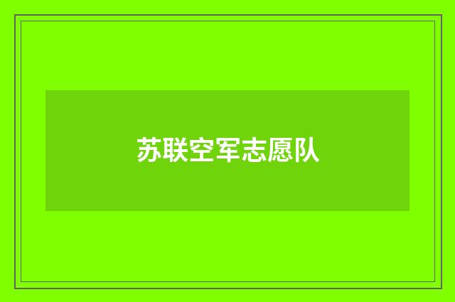 苏联空军志愿队