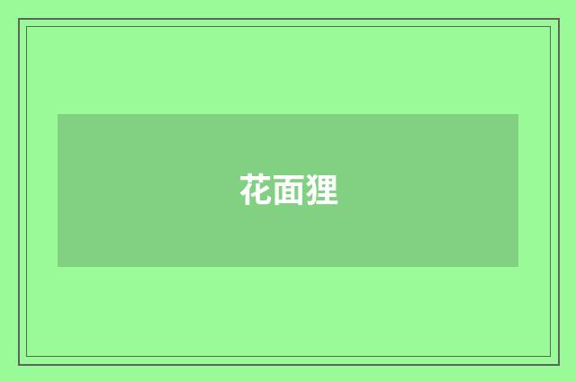 花面狸