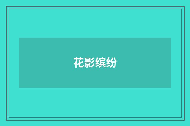 花影缤纷