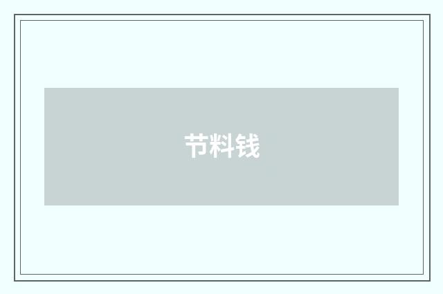 节料钱